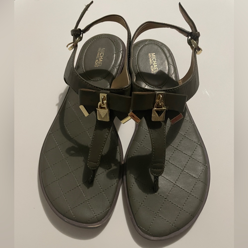 Michael Kors Alice Padlock Bow Sandals
